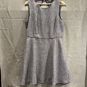 LULU’S XL navy and white dress, open back.